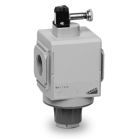 Camozzi Mx2-1/2-V16 Series Mx, Lockable Isolation Valve, Electropneumatic Control, BSP Thread, Flow Left MX2-1/2-V16
